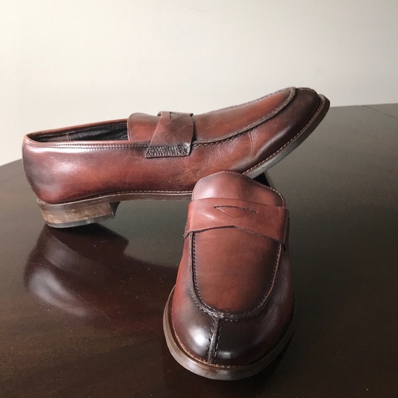 Tasso Elba Brown Men’s Size 9.5M Slip On Loafers - Picture 5 of 8